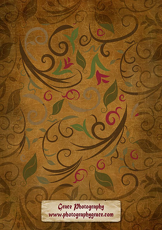 grunge floral background with space for text or image